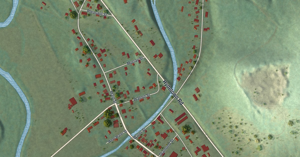 Map of Hydetown, Pennsylvania in 2026