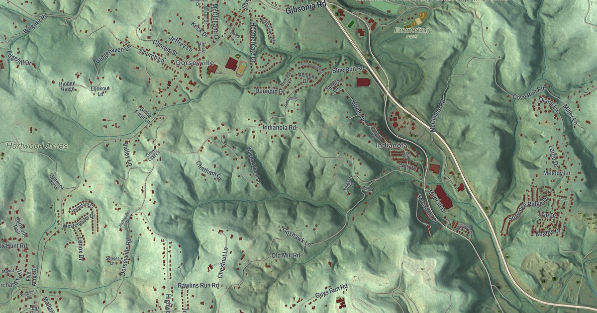 Map of Indiana, Allegheny County, Pennsylvania in 2026