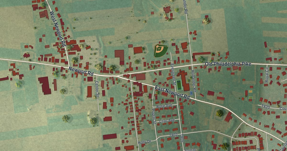 Map of Intercourse, Pennsylvania in 2026