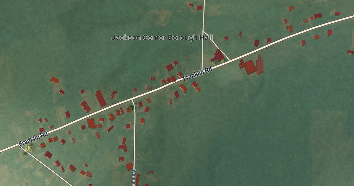 Map of Jackson Center, Pennsylvania in 2026