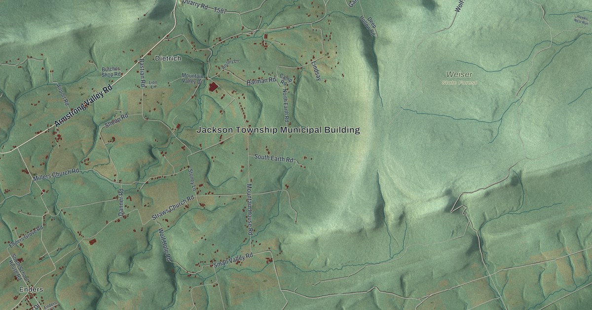 Map of Jackson, Dauphin County, Pennsylvania in 2026
