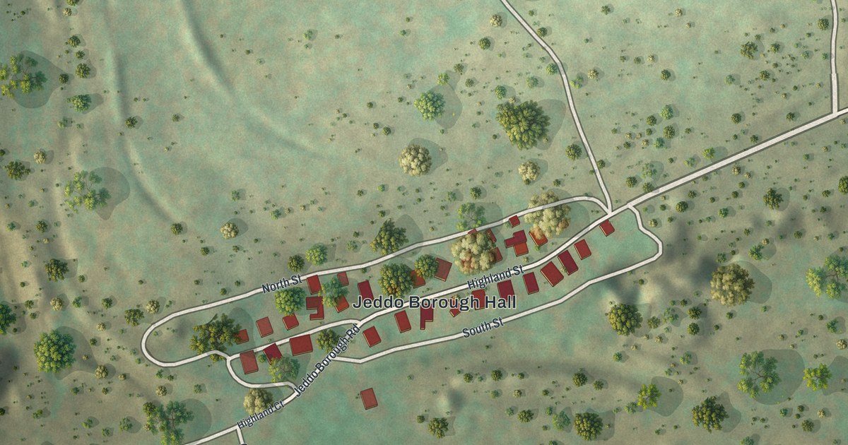 Map of Jeddo, Pennsylvania in 2026