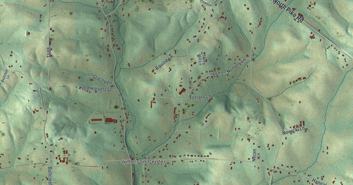 Map of Jefferson, Butler County, Pennsylvania in 2026