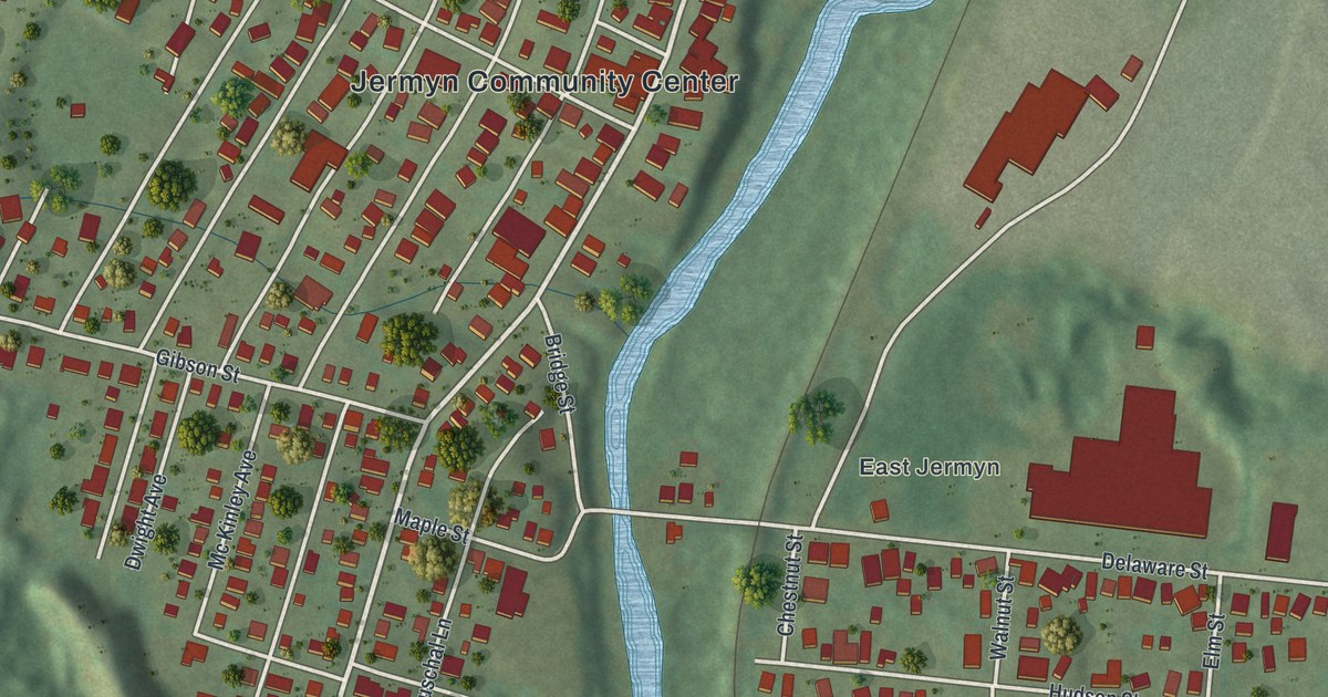 Map of Jermyn, Pennsylvania in 2026