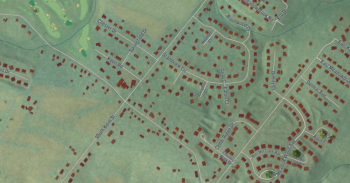 Map of Kenilworth, Pennsylvania in 2026