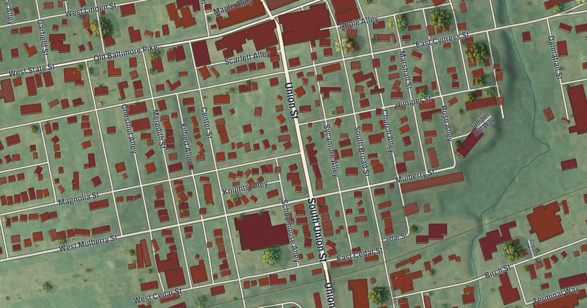 Map of Kennett Square, Pennsylvania in 2026