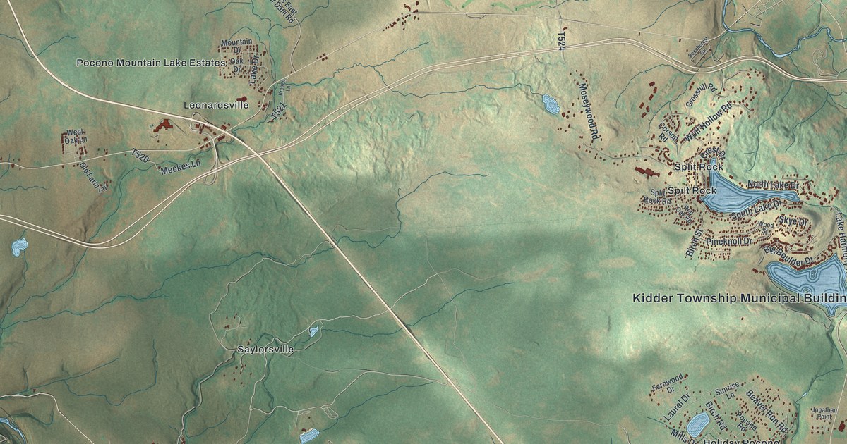 Map of Kidder, Pennsylvania in 2026