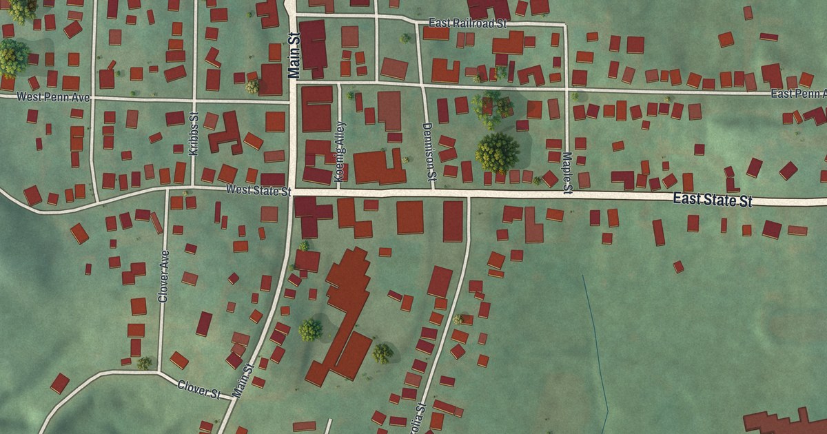 Map of Knox Borough, Clarion County, Pennsylvania in 2026