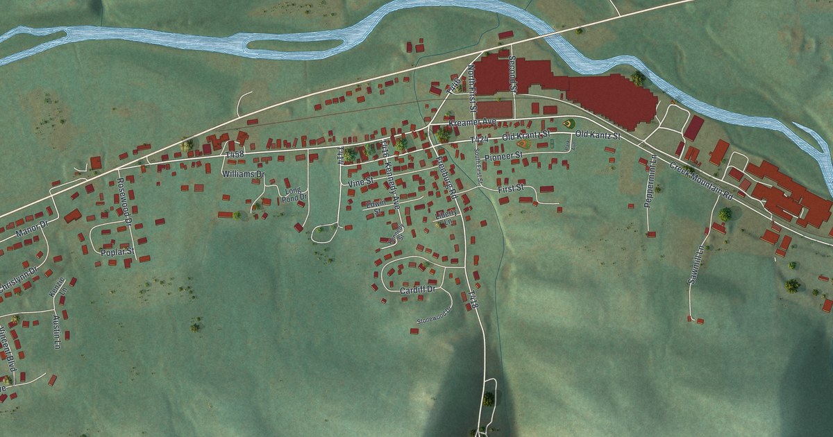 Map of Kreamer, Pennsylvania in 2026
