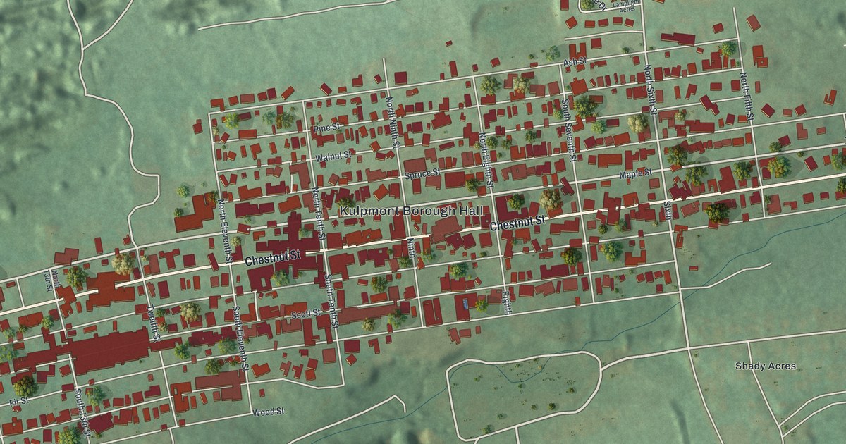 Map of Kulpmont, Pennsylvania in 2026