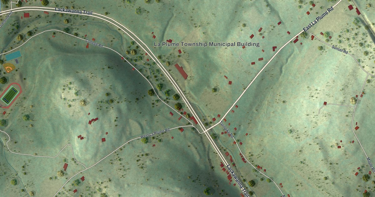 Map of La Plume, Pennsylvania in 2026