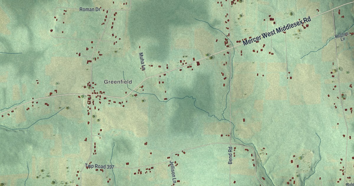 Map of Lackawannock, Pennsylvania in 2026