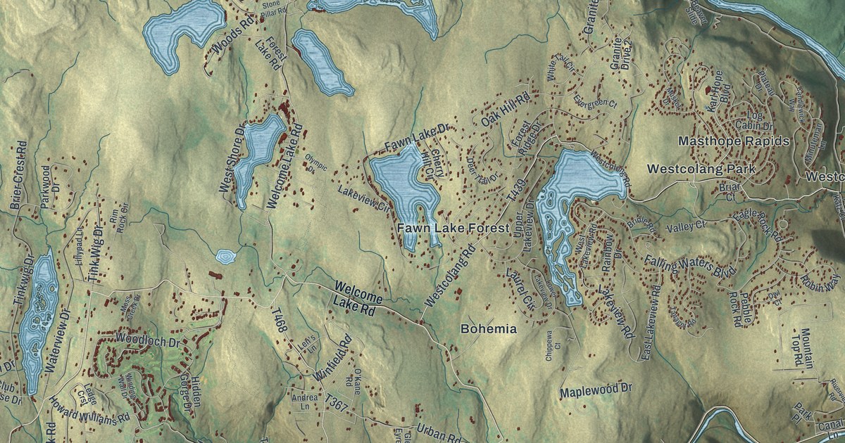 Map of Lackawaxen, Pennsylvania in 2026