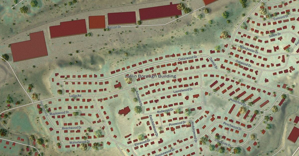 Map of Laflin, Pennsylvania in 2026