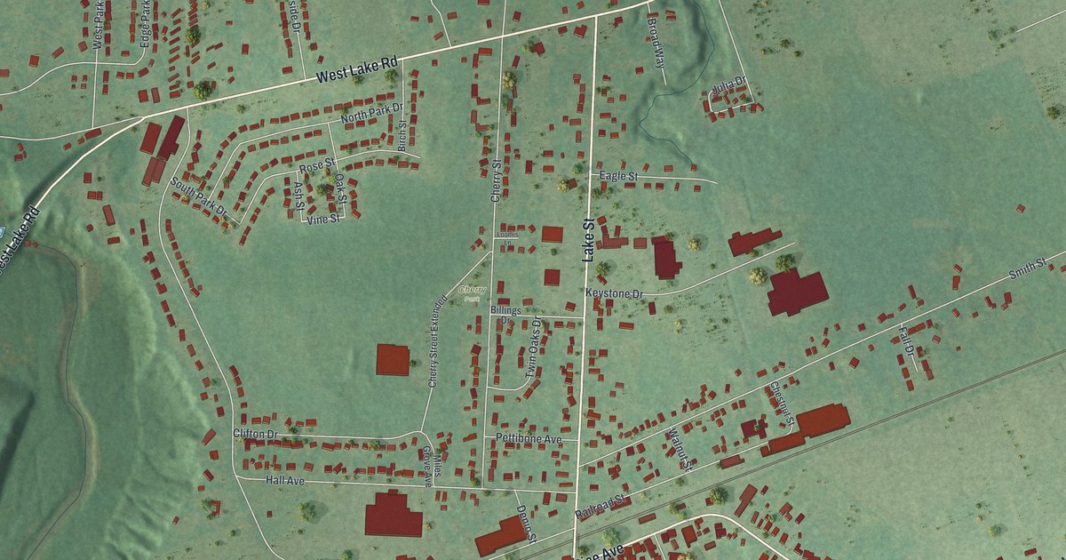 Map of Lake City, Pennsylvania in 2026