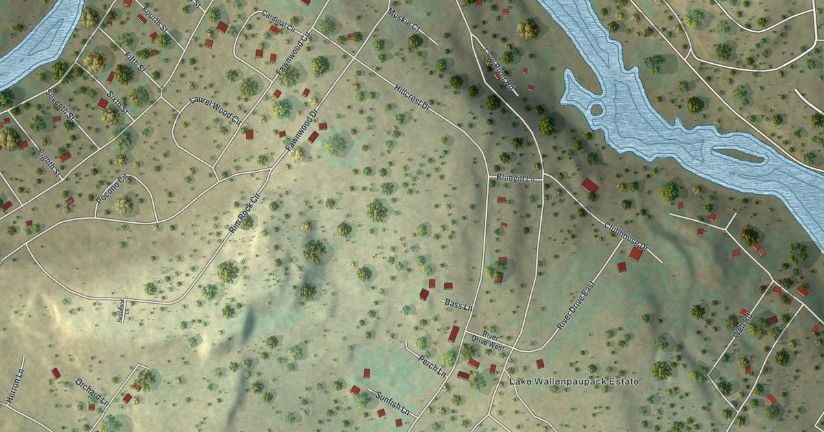 Map of Lake Wallenpaupack Estates, Pennsylvania in 2026