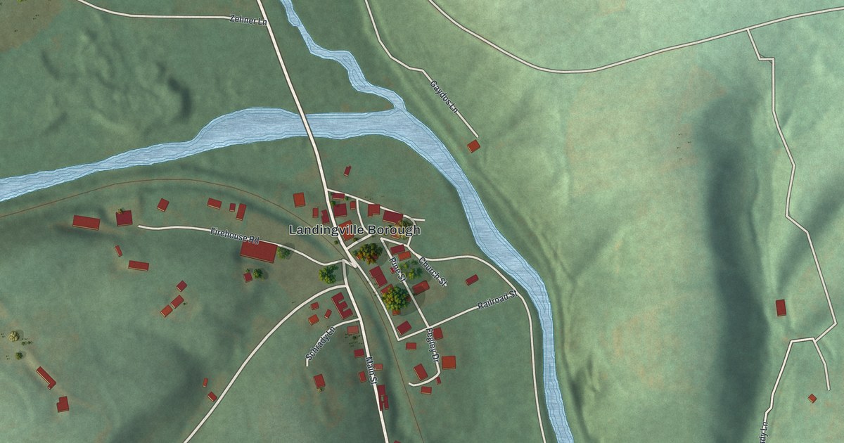 Map of Landingville, Pennsylvania in 2026