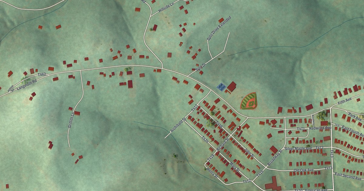 Map of Langeloth, Pennsylvania in 2026