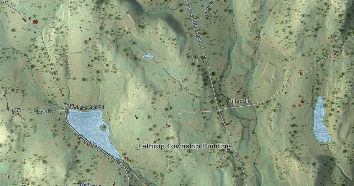 Map of Lathrop, Pennsylvania in 2026