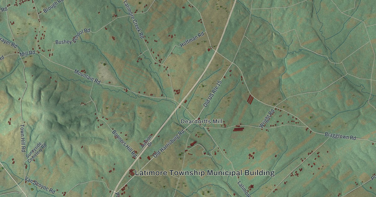 Map of Latimore, Pennsylvania in 2026
