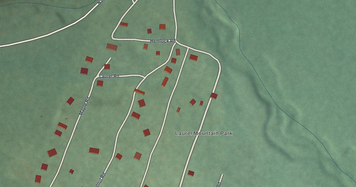 Map of Laurel Mountain, Pennsylvania in 2026