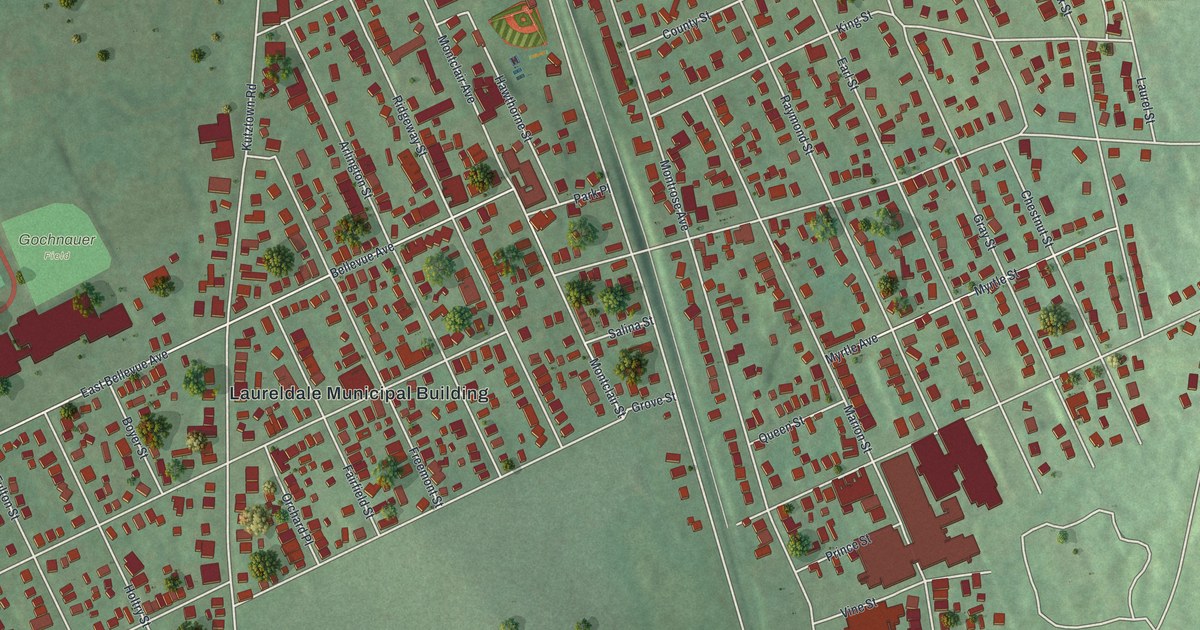 Map of Laureldale, Pennsylvania in 2026