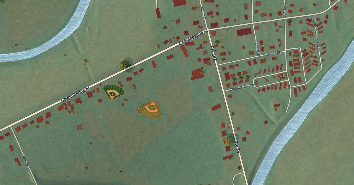 Map of Lawrenceville, Pennsylvania in 2026