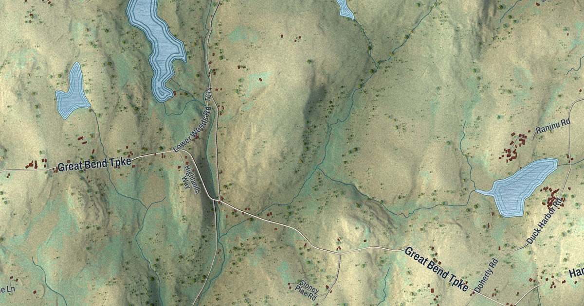 Map of Lebanon, Wayne County, Pennsylvania in 2026