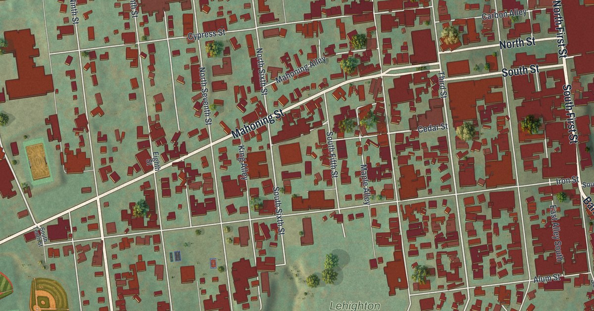 Map of Lehighton, Pennsylvania in 2026