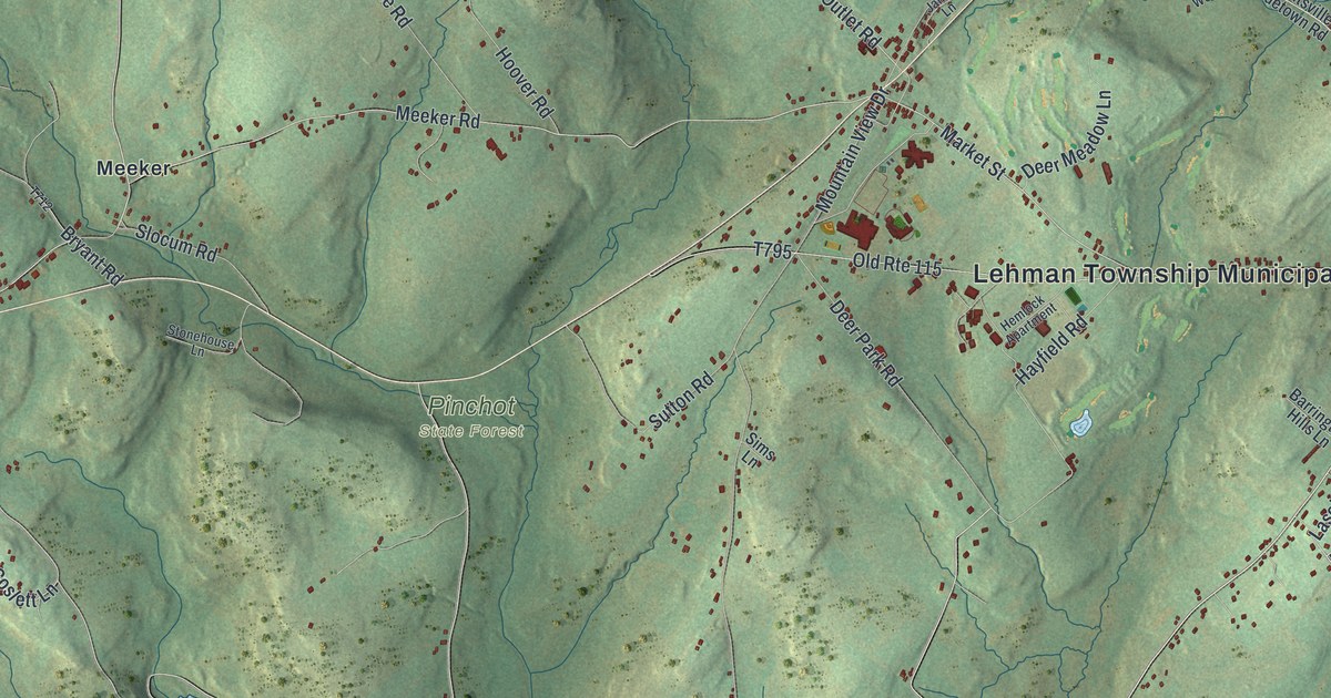 Map of Lehman, Luzerne County, Pennsylvania in 2026