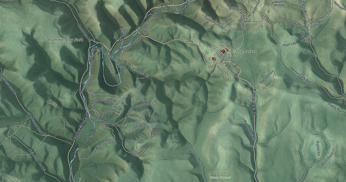 Map of Leidy, Pennsylvania in 2026