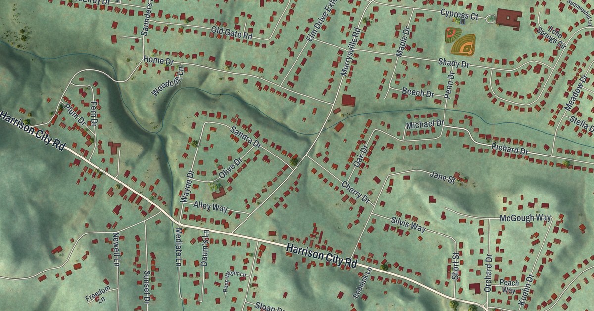 Map of Level Green, Pennsylvania in 2026