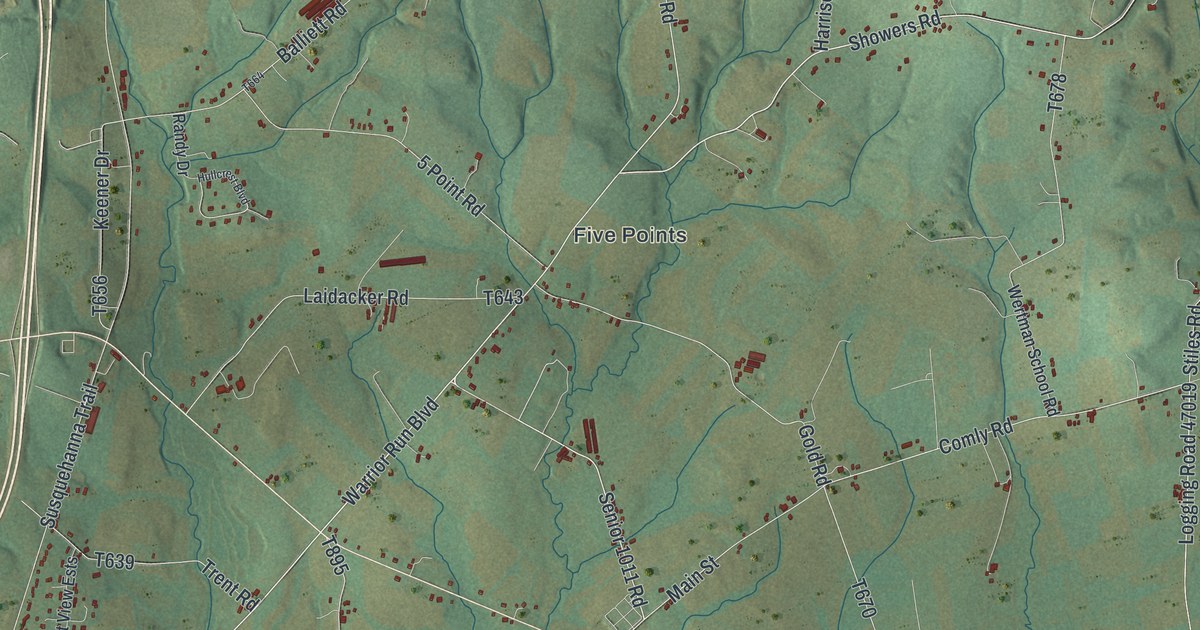 Map of Lewis, Northumberland County, Pennsylvania in 2026