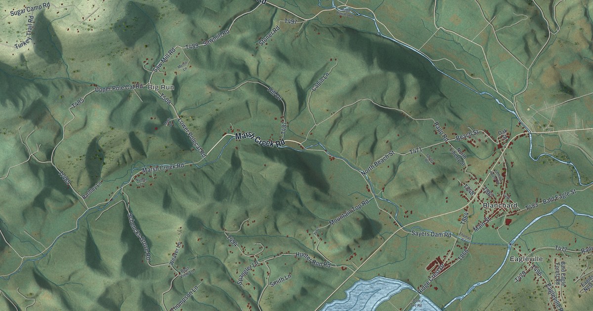 Map of Liberty, Centre County, Pennsylvania in 2026