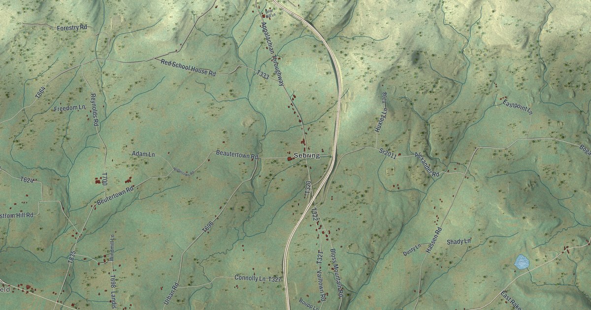 Map of Liberty Township, Tioga County, Pennsylvania in 2026