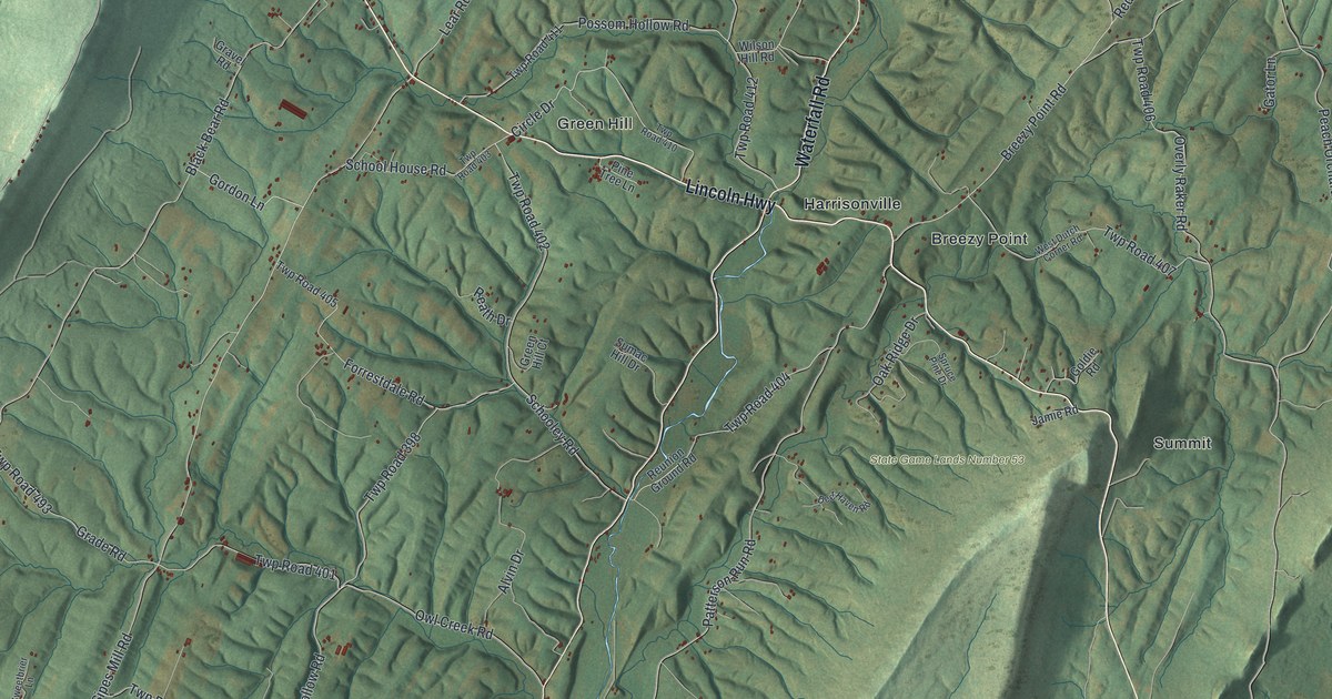Map of Licking Creek, Pennsylvania in 2026