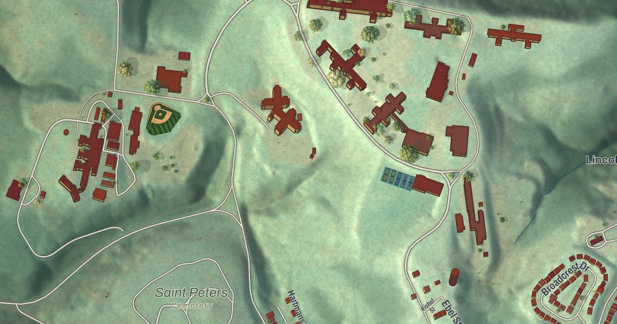 Map of Lincoln-Lemington-Belmar, Pennsylvania in 2026