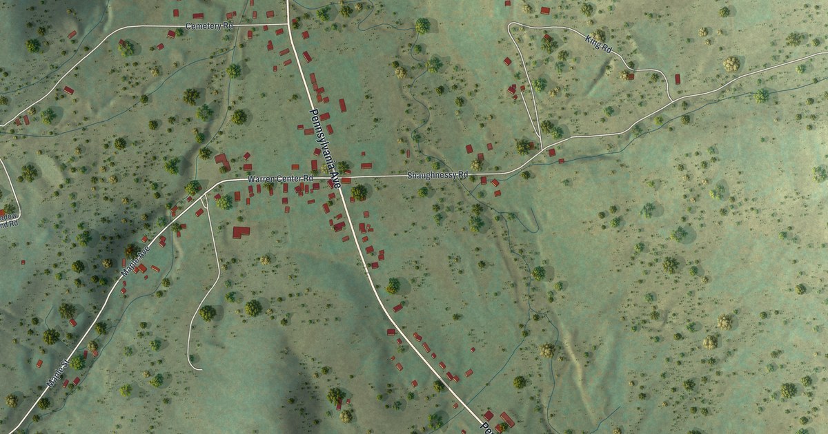Map of Little Meadows, Pennsylvania in 2026