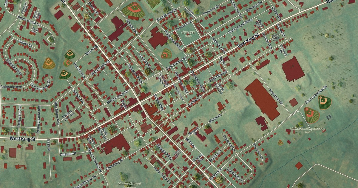 Map of Littlestown, Pennsylvania in 2026