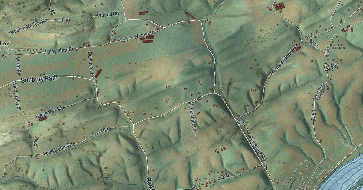 Map of Liverpool Township, Pennsylvania in 2026