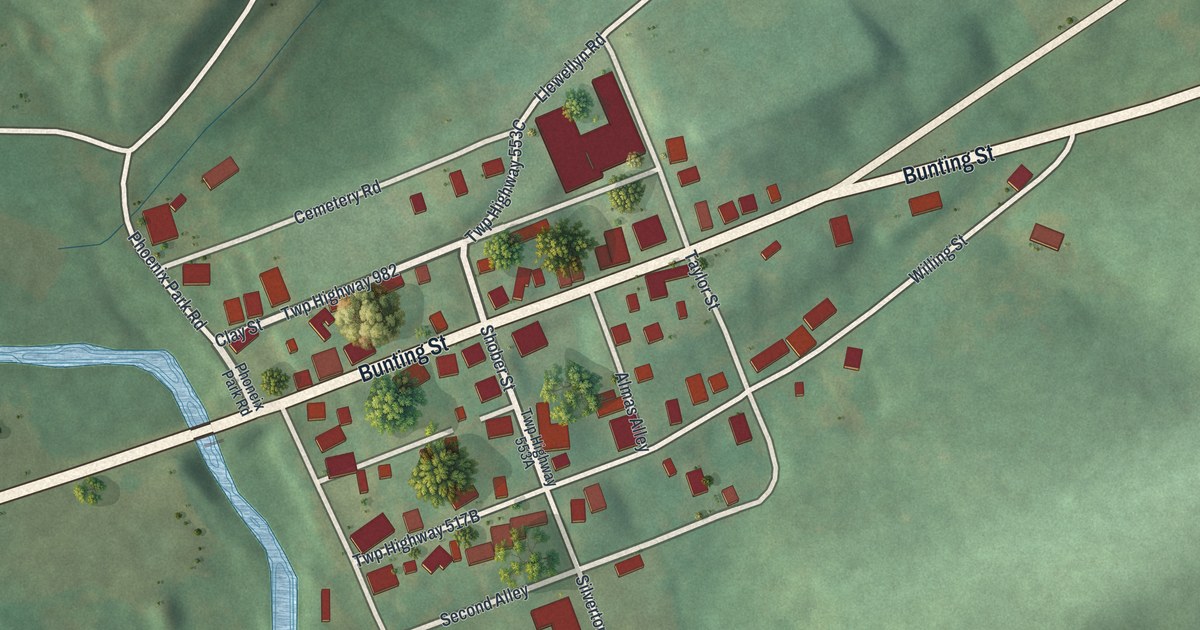 Map of Llewellyn, Pennsylvania in 2026