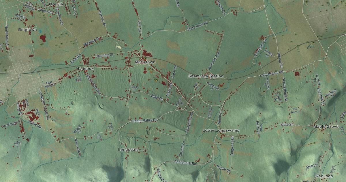 Map of Longswamp, Pennsylvania in 2026