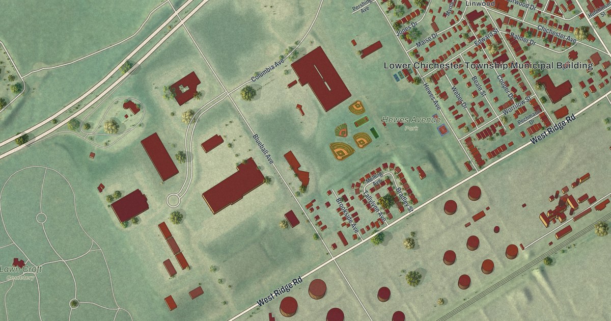 Map of Lower Chichester, Pennsylvania in 2026