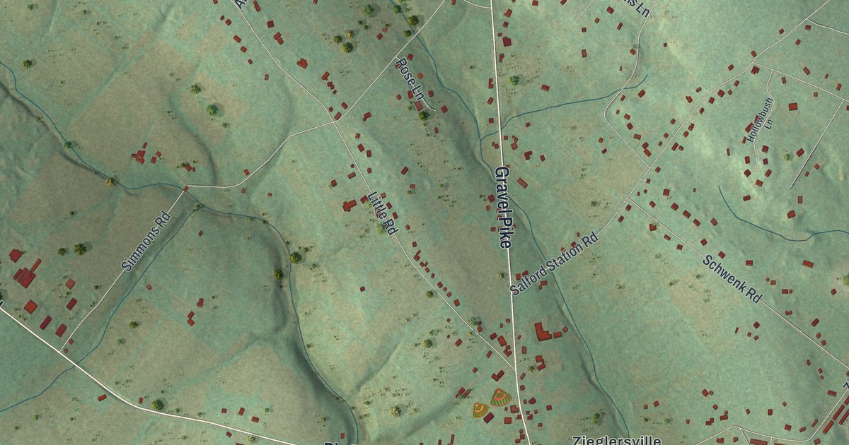 Map of Lower Frederick, Pennsylvania in 2026