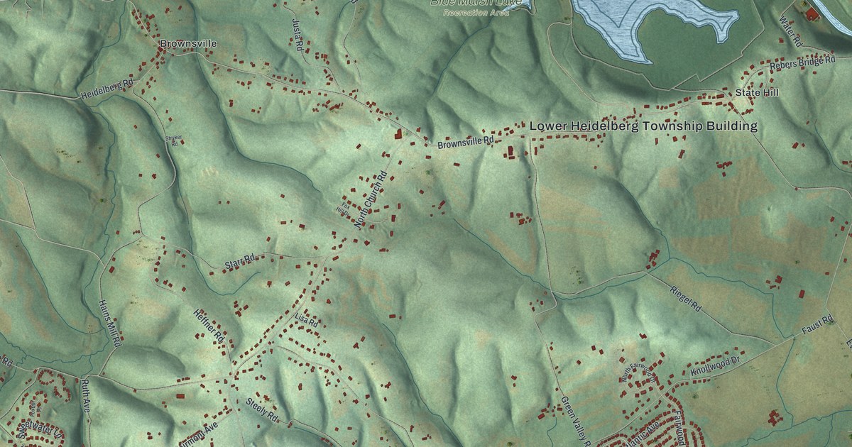 Map of Lower Heidelberg, Pennsylvania in 2026