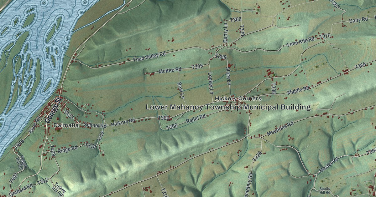 Map of Lower Mahanoy, Pennsylvania in 2026