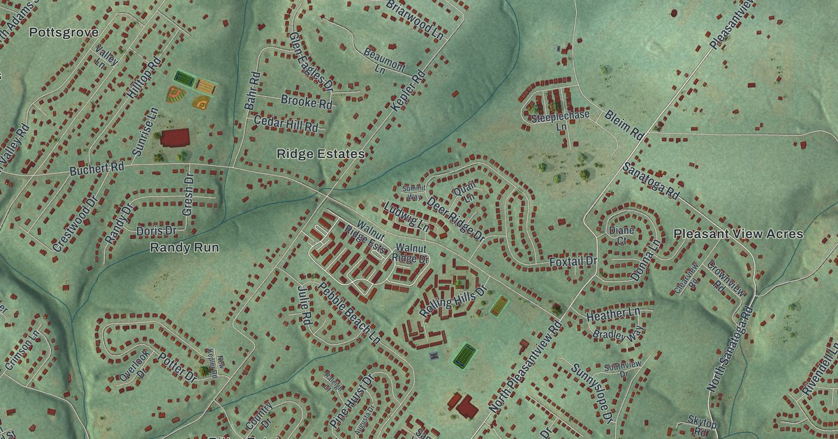 Map of Lower Pottsgrove, Pennsylvania in 2026