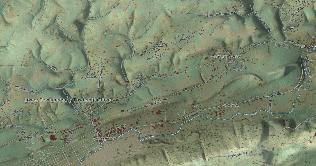 Map of Lower Towamensing, Pennsylvania in 2026