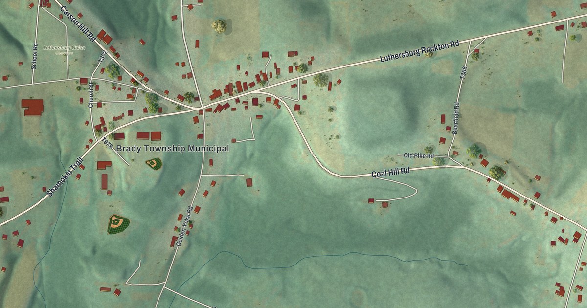 Map of Luthersburg, Pennsylvania in 2026
