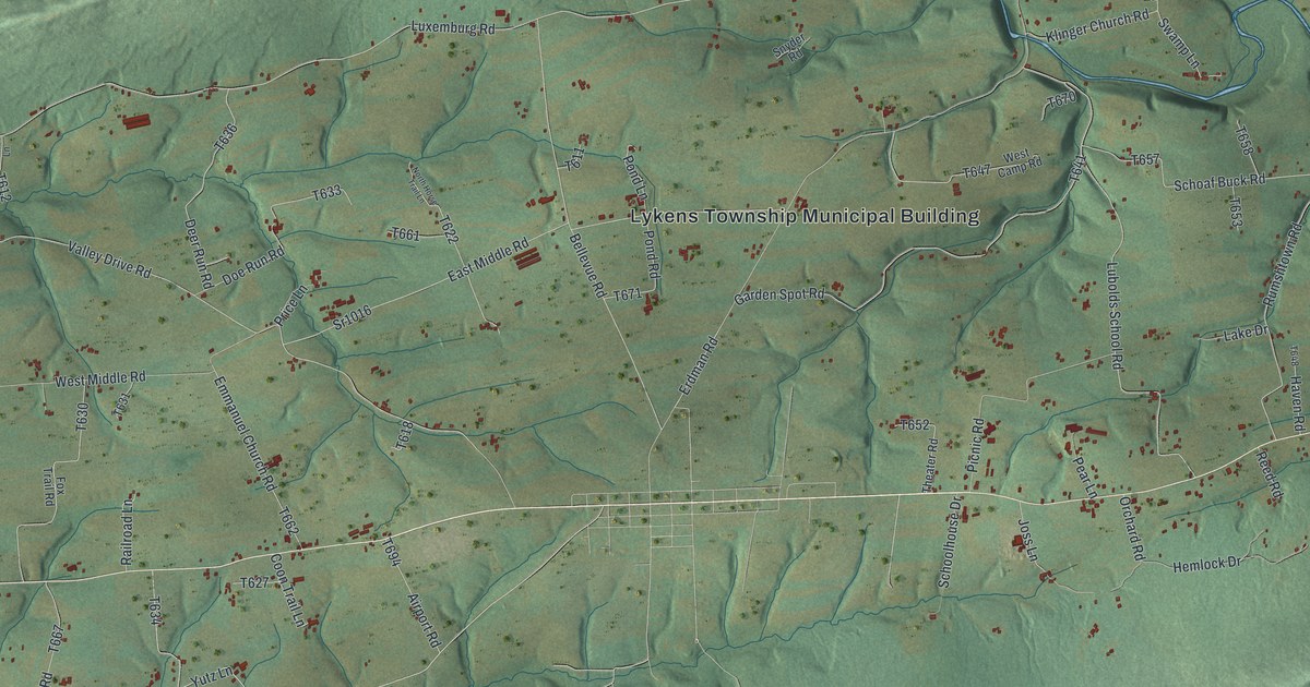 Map of Lykens Township, Pennsylvania in 2026